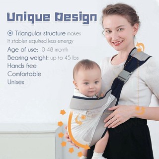 เดินทางเป้อุ้มเด็กกระเป๋าอุ้มเด็กกระเป๋าเป้สะพายหลังผ้าตาข่ายBaby Carrier Slingเป้อุ้มเด็กมัลติฟังก์ชั่นเป้อุ้มเด็กผ้าอุ