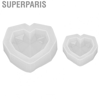 Superparis Heart Shape Reusable NonStick Silicone Mold For  Gypsum