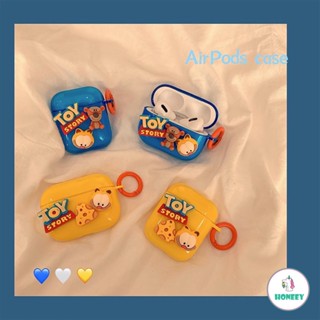 เคสหูฟังไร้สาย กันกระแทก ลายการ์ตูนสัตว์น่ารัก 3D สําหรับ Apple AirPods Pro Toy Story AirPods 1 2