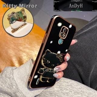 Andyh เคสโทรศัพท์มือถือแบบกระจก พับได้ ลายการ์ตูน Hello Kitty สําหรับ Motorola E7 Plus E7 Power E6s 2020
