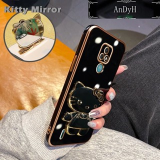 Andyh เคสโทรศัพท์มือถือแบบกระจก พับได้ ลายการ์ตูน Hello Kitty สําหรับ Motorola E7 Plus E7 Power E6s 2020