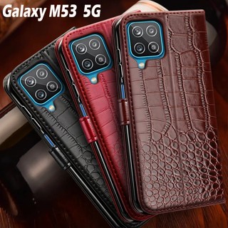 เคสโทรศัพท์มือถือหนัง ฝาพับแม่เหล็ก สําหรับ Samsung Galaxy M53 5G M53 M 53 SM-M536S 6.7 นิ้ว M53 5G