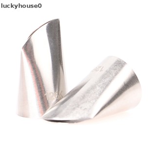 Luckyhouse0^^ ใหม่ หัวฉีดไอซิ่ง สเตนเลส 126K ลายกลีบกุหลาบ สําหรับทําเบเกอรี่