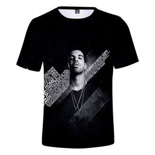 เสื้อยืด พิมพ์ลายนักร้องแร็ป Rap Drake เพื่อความสวยงาม