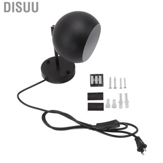 Disuu Vintage Wall Sconce Adjustable Light Base  Vanity Light Black US Plug