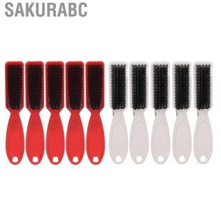 Sakurabc Beard Styling Brush  Portable Comfortable Grip Ergonomic Handle 5pcs Beard Brush  for Broken Hair Cleaning