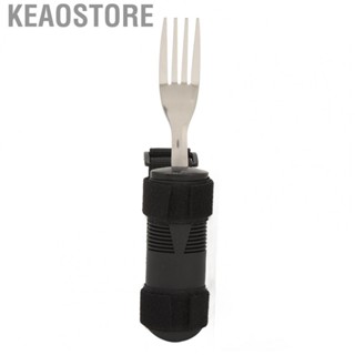 Keaostore Eating Aids   Easy Control Eating Assistant Firm Grip Adjustable Safe Adaptive Utensils  for Disabled