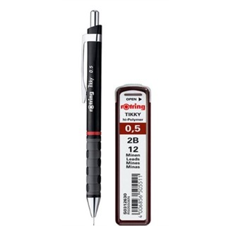 Rich and Learn (ริช แอนด์ เลิร์น) ชุดดินสอติ๊กกี้ พร้อมไส้ดินสอ Rotring 0.5 สีดำ