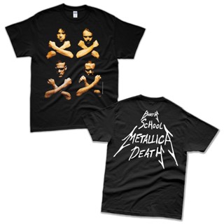 พร้อมส่ง เสื้อยืด พิมพ์ลาย Metallica Brith School สไตล์วินเทจ คุณภาพสูง