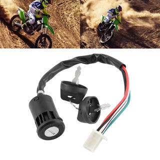 Fun สวิตช์กุญแจสตาร์ท 4 สาย สําหรับรถจักรยานยนต์ ATV Go Kart Scrambling ATV