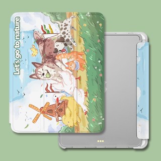 เคสอะคริลิค พร้อมช่องใส่ปากกา สําหรับ iPad Pro11 Air4 10.9 gen 10 2022 Gen5 gen6 9.7 gen7 gen8 gen9 10.2 Air1 2 9.7 Air4 Air5 10.9 pro12.9