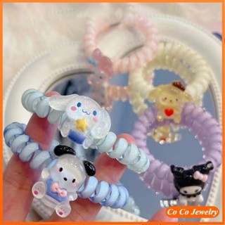 ยางรัดผม ลายการ์ตูน Sanrio น่ารัก สีแดง สไตล์ญี่ปุ่น และเกาหลี สําหรับคู่รัก แฟนสาว นักเรียน เครื่องประดับผม