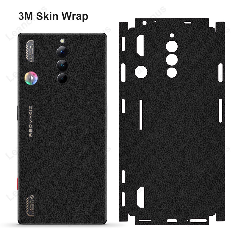 สติกเกอร์ฟิล์มหนัง ผิวด้าน สีดําด้าน 3 เมตร สําหรับ ZTE Nubia Red Magic 8 8S 9 10 10S 11 Pro Air