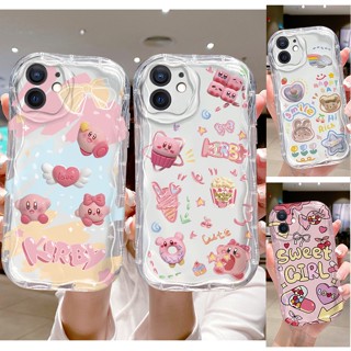 เคส Iphone 12 13 14 PRO MAX Plus TPU ปลอกซิลิโคนนุ่มปลอกการ์ตูนน่ารัก Kabi Cartoon Bear Rabbit Airbag Case Cover