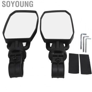 Soyoung Wing Mirrors  Easy Installation Side View Mirrors  for Upgrading Replacement for Can Am Commander with 2in Bars