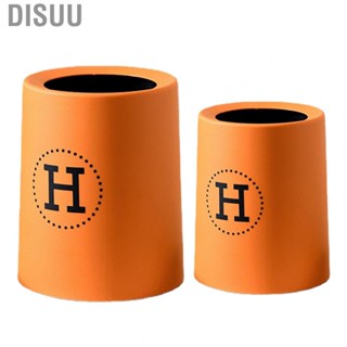 Disuu Mini Trash Can  Open Top Trash Can Modern Design Thick Orange Plastic  for Living Room