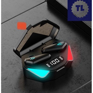 Viqoo tws gaming tws led rgb light TWS-X15 หูฟังสำหรับเล่นเกมบลูทูธ หูฟังกล่องชาร์จไร้สาย 9D หูฟังสเตอริโอกีฬาหูฟังพร้อม