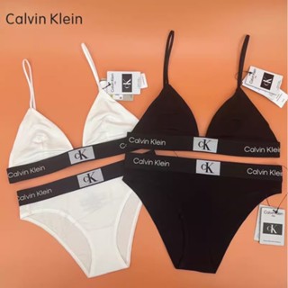 【พร้อมส่ง】ของแท้ 100% Calvin Klein ชุดชั้นในสตรี ชุดชั้นในกีฬา บิกินี่ กางเกงชั้นใน พร้อมกล่องของขวัญ