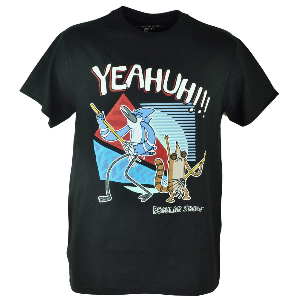 Cartoon network Regular Show men's 100% cotton round neck short -sleeved T-shirt