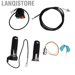 Lanqistore New Bike Throttle Grip Kit  Slip Bike Drum Brake Line Ignition Switch Key Ki