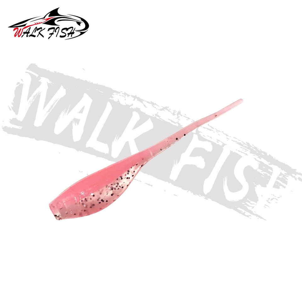 Walk FISH เหยื่อตกปลาซิลิโคน รูปหนอน สองสี 0.7 กรัม 5 ซม. 20 ชิ้น — صورة 8