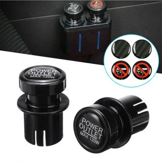 ⚡READYSTOCK⚡Outlet Cover Set\kit Universal Useful Accessories Black Cap Socket Car