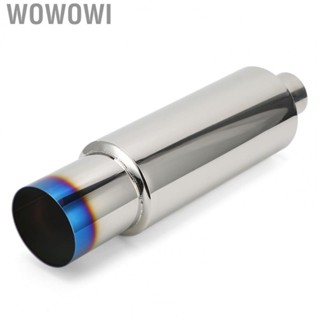 Wowowi Exhaust Muffler Tip   Deform Straight Outlet Exhaust Tip  Absorbing  for Car