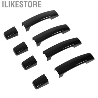 Ilikestore Outside Door Handle Cover Set Glossy Black Exterior Door Handle Trim Scratch Resistant for Car Decor