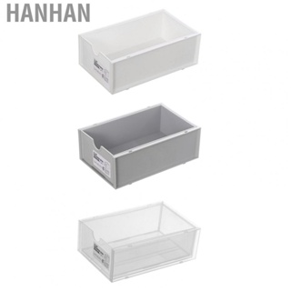 Hanhan Desk Storage Box  Plastic Makeup Organizer Durable  for Home