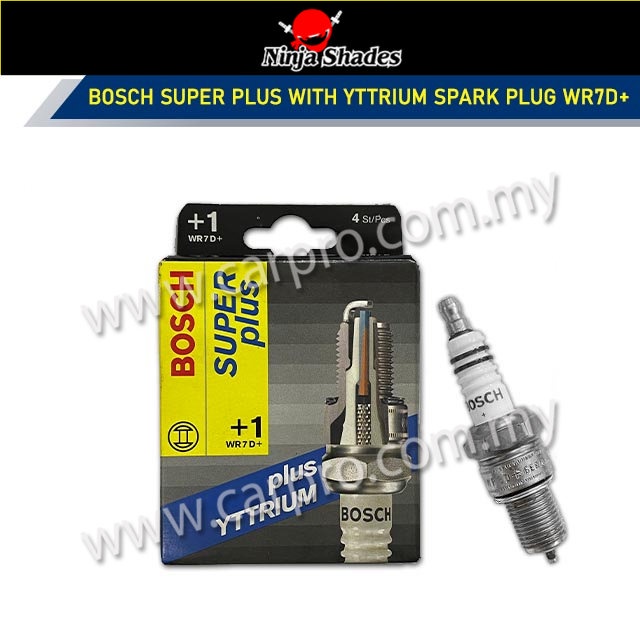 BOSCH WR7D+ หัวเทียน Super Plus พร้อม YTTRIUM 4 ชิ้น
