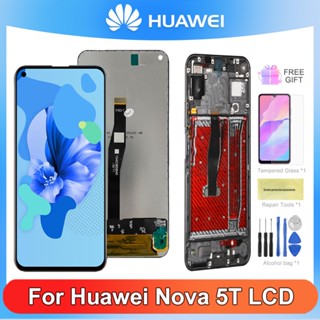 หน้าจอสัมผัส LCD 6.26 นิ้ว สําหรับ Huawei Nova 5t Nova 5t YAL-L21 YAL-L61 YAL-L71 YAL-L61D