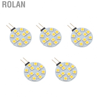 Rolan 5pcs G4  Bulb 12V 2W Warm Light Energy Saving Aluminum Microwave Light Bul HG