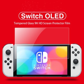 ฟิล์มกระจกนิรภัยกันรอยหน้าจอ แบบแข็ง สําหรับ Switch OLED Game Console Screen Cover