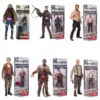 โมเดลฟิกเกอร์ THE Walking Dead Rick Grimes THE GOVERNOR BUNGEE WALKER Hershel Greene ของเล่นสําหรับเด็ก