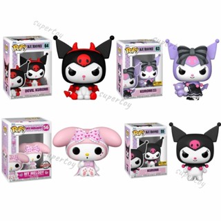 ฟิกเกอร์ Funko POP 55 56 63 64 Animation: Sanrio - Kuromi Devil Kuromi My Melody ของเล่นสําหรับเด็ก