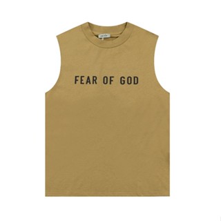 ✨ พร้อมส่ง ✨ Fear OF GOD FOG Season 8 เสื้อแขนกุด ทรงหลวม พิมพ์ลายตัวอักษร 1977 สําหรับผู้ชาย และผู้หญิง