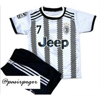 ใหม่ ชุดเสื้อเชิ้ต ลูกบอล JUVENTUS สําหรับเด็กผู้ชาย 2023