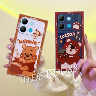 เคสโทรศัพท์มือถือนิ่ม ลายการ์ตูนหมีสตรอเบอร์รี่น่ารัก สําหรับ Infinix Note 30 Pro VIP 30i Hot 30 Play NFC FREE FIRE Smart 7 Plus HD 4G 5G Note30 30Pro