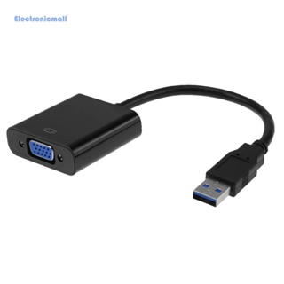 [ElectronicMall01.th] ใหม่ อะแดปเตอร์แปลงสายเคเบิลการ์ดจอ USB เป็น VGA 1080P USB3.0 เป็น VGA สําหรับ Des