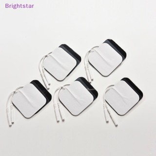 Brightstar แผ่นอิเล็กโทรดนวด มีกาวในตัว ใช้ซ้ําได้ สําหรับเครื่องจักร 10 ชิ้น