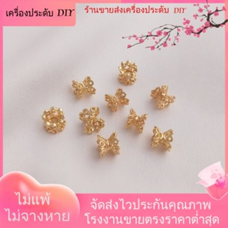 💖เครื่องประดับ DIY ขายส่ง💖สร้อยข้อมือ สร้อยคอ ชุบทอง 14k แบบกลวง สองด้าน DIY[สร้อยคอ/สร้อยข้อมือ/ต่างหู/กําไลข้อมือ]