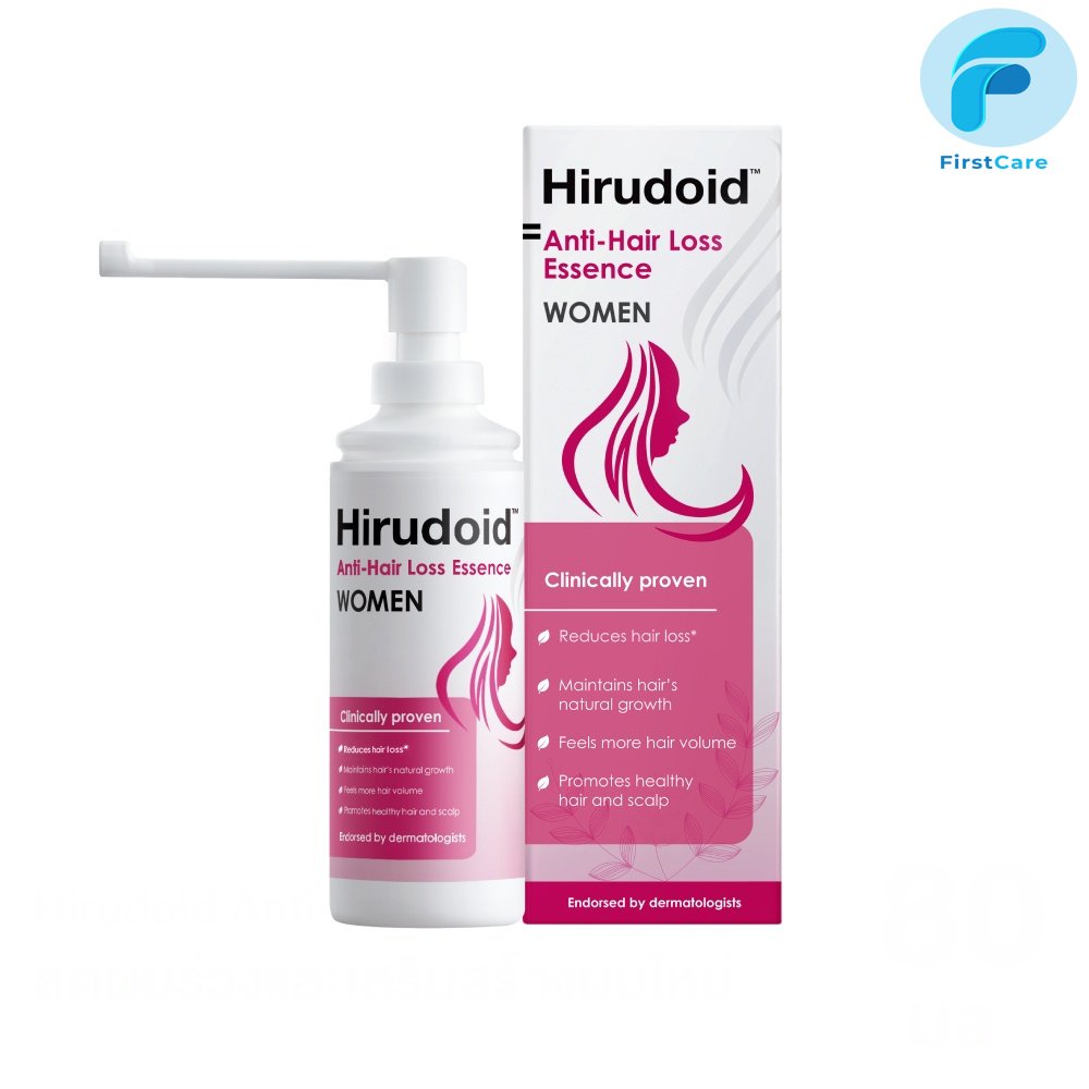 Hirudoid Anti Hair loss essence Women 80 ml ฮีรูดอยด์ แอนตี้ แฮร์ลอส เอสเซนส์ สูตรสำหรับผู้หญิง [ Fi