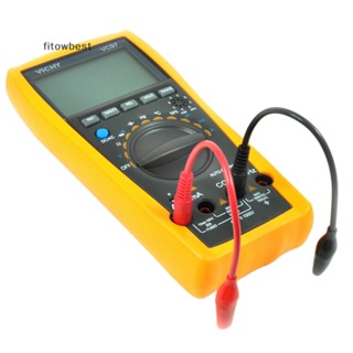 Fbth คลิปปากจระเข้ ตะกั่วทดสอบ มัลติมิเตอร์ สําหรับ Fluke Vichy meter QDD 1 คู่