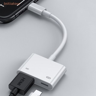 [Initiatour] อะแดปเตอร์แปลงสายเคเบิล IOS เป็น HDMI 2 พอร์ต 1080P AV