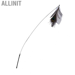 Allinit Funny  Feather Stick Interactive Training  Feather Wand Toys Rust Proof