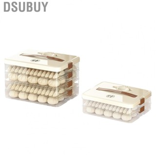 Dsubuy Dumpling Storage Box  Transparent Layer Design for Travel