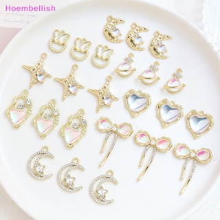 Hoe&gt; จี้รูปดาว ดวงจันทร์ คลื่นน้ํา แฮนด์เมด DIY สําหรับทําเครื่องประดับ สร้อยคอ สร้อยข้อมือ หู