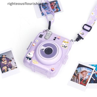 Righteousflourishs.th ใหม่ กระเป๋าใส่กล้อง แบบใส สําหรับ Fujifilm Instax Mini 12