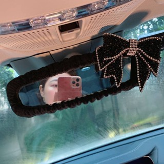 New Cute Rearview Mirror Cover Flower Car Rearview Mirror Sets Korean Womens Universal Handbrake Gear Stop Sleeve Decoration PrrN