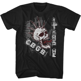 เสื้อยืด พิมพ์ลาย Thrash CBGB สไตล์พังก์